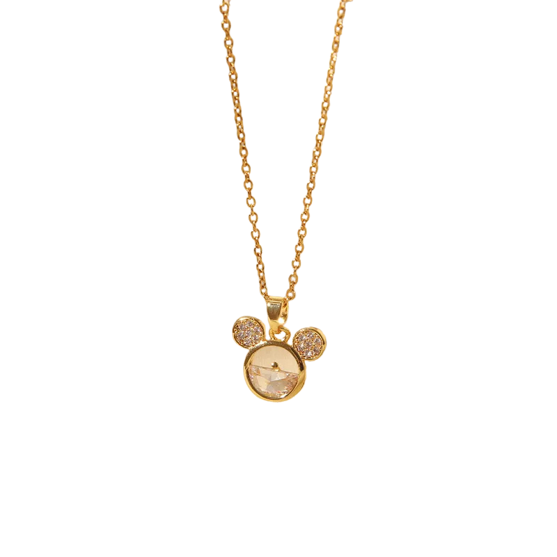 Collar Elegante Inspirado en Mickey Oro 18K para Mujer